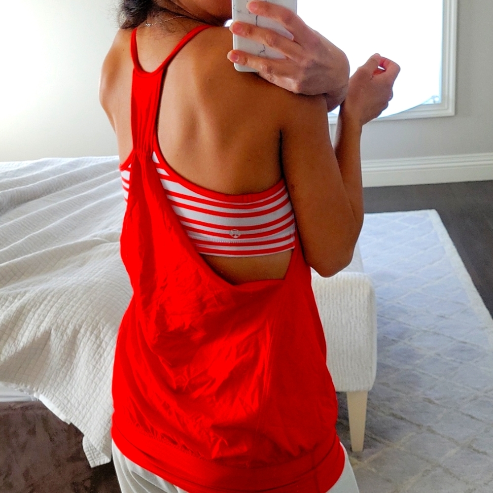 WOMEN'S LULULEMON ATHLETICA  SPORTS BRA EXERCISE TANK TOP $88